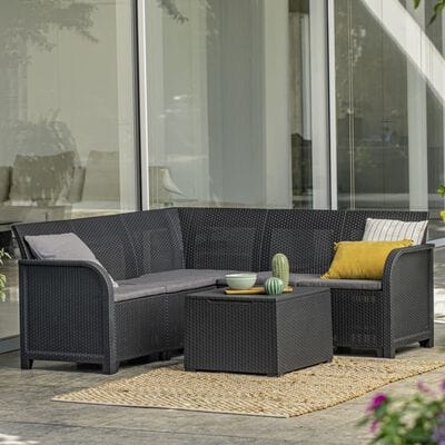 Table de jardin graphite