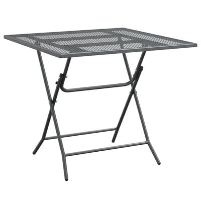 Table de jardin gris anthracite