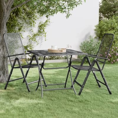 Table de jardin gris anthracite