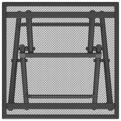 Table de jardin noir