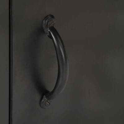 Table de nuit bois et noir