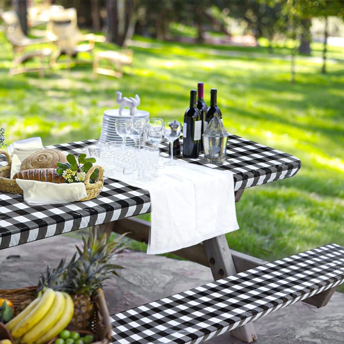 Table et banc pliable