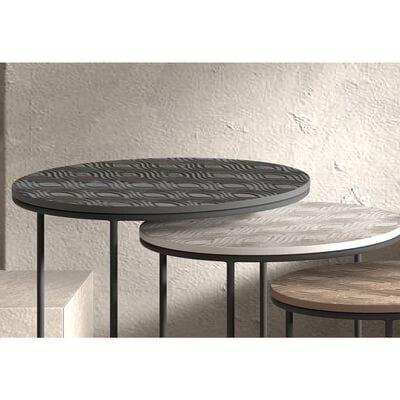 Table gigogne en métal