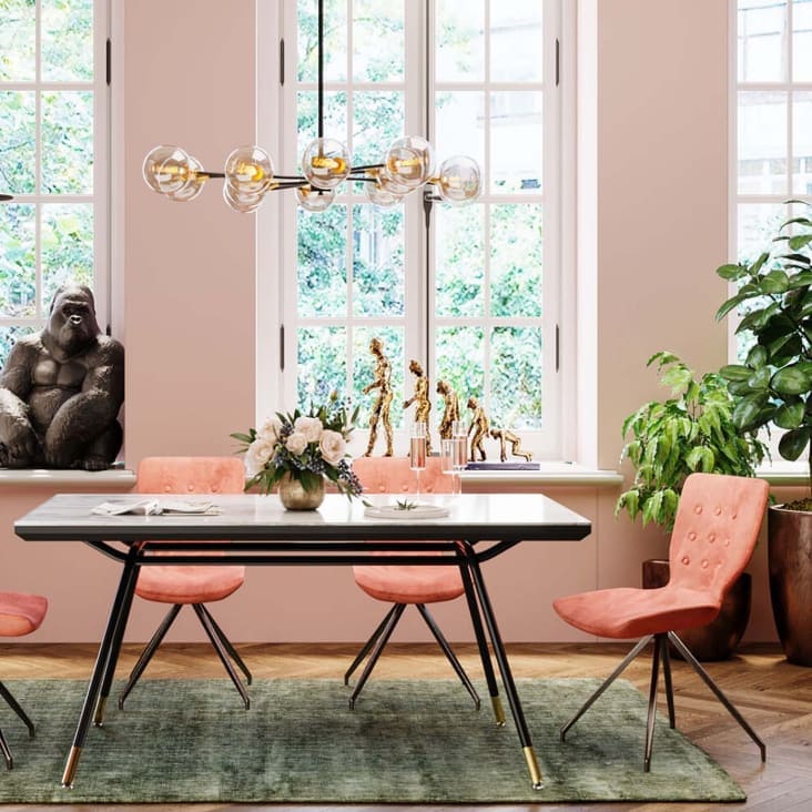 Table imitation marbre