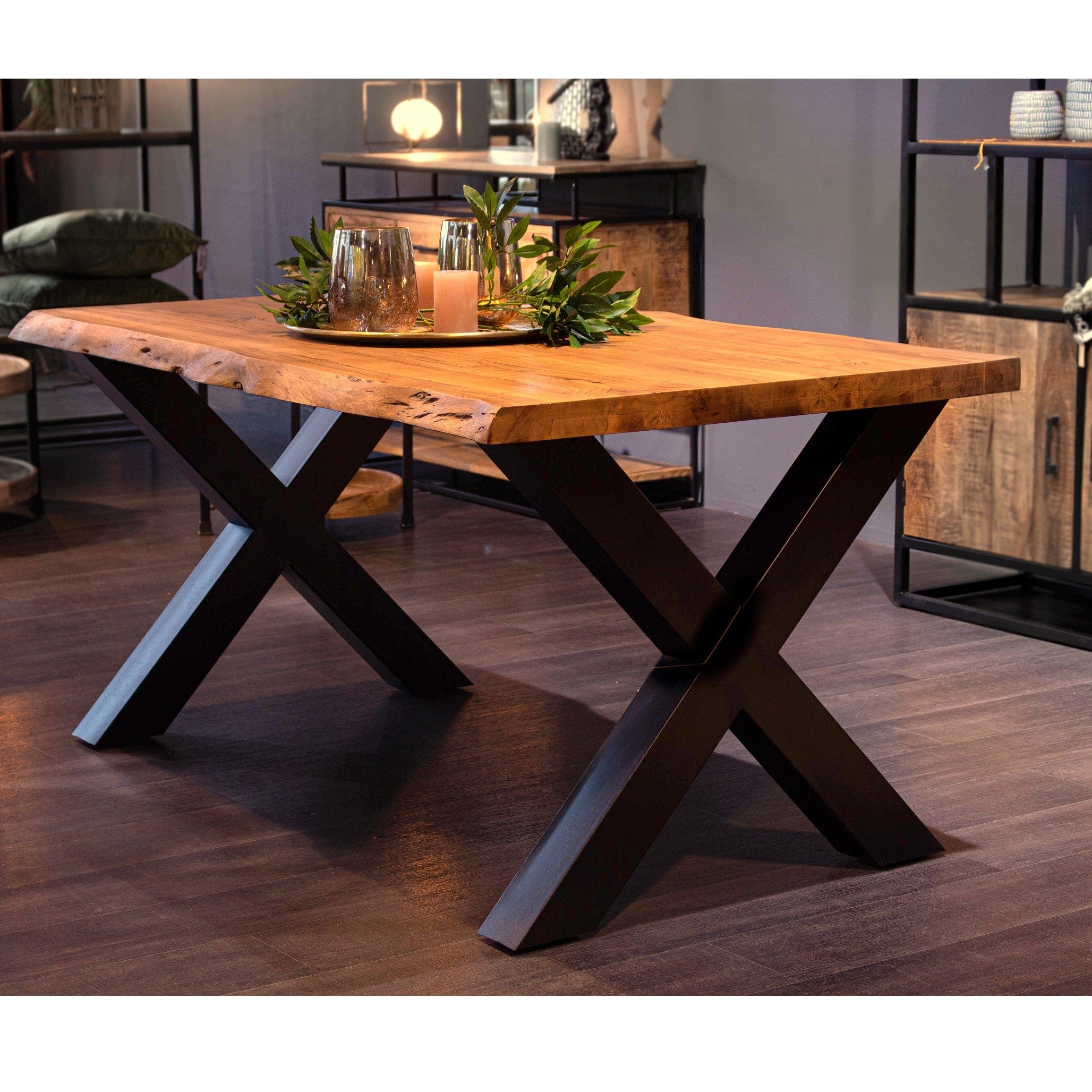 Table massif acacia