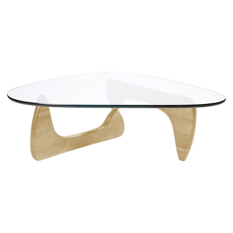 Table basse bois et verre