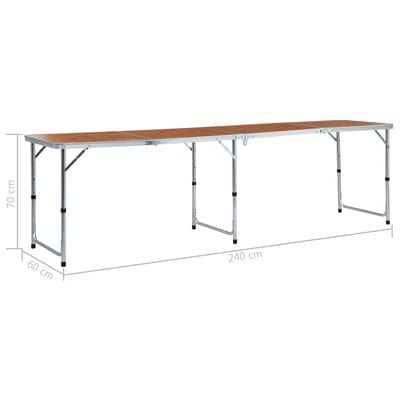 Table pliante de camping