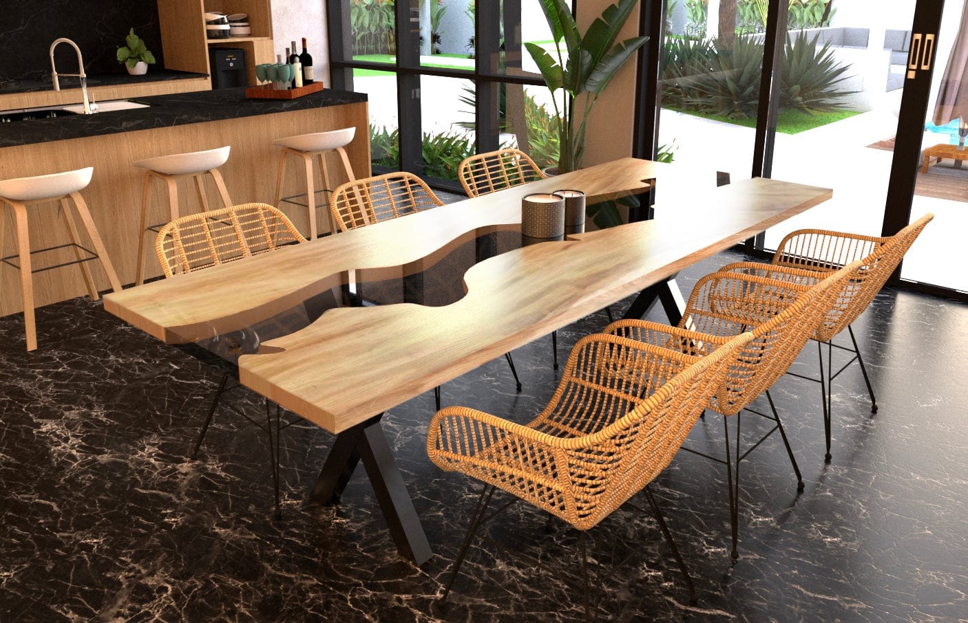 Table Rivière Époxy (Ribreau)