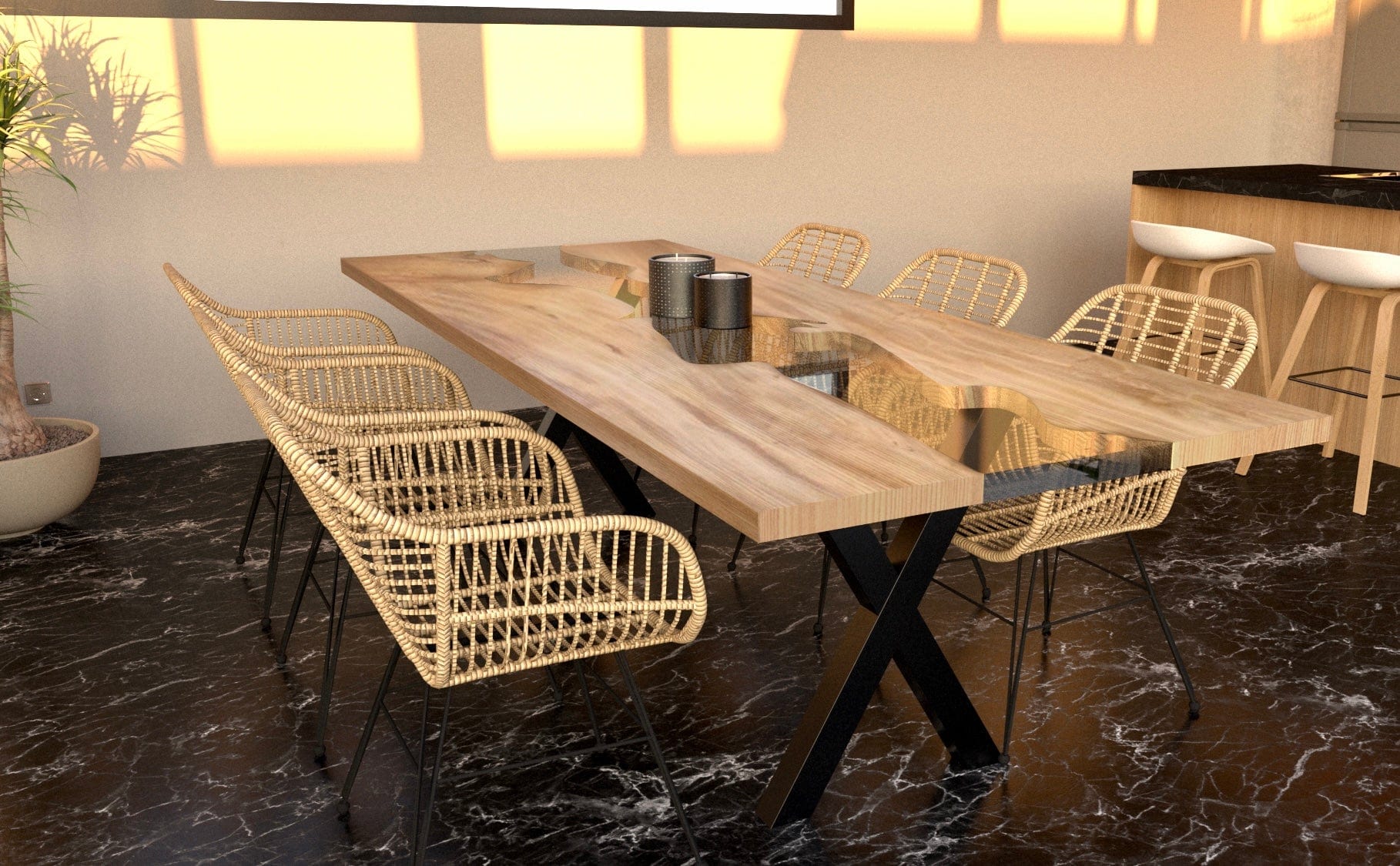 Table Rivière Époxy (Ribreau)