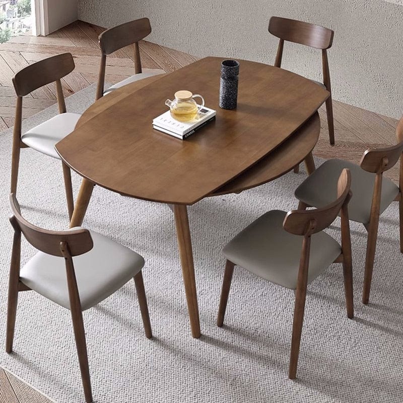 Table ronde bois extensible