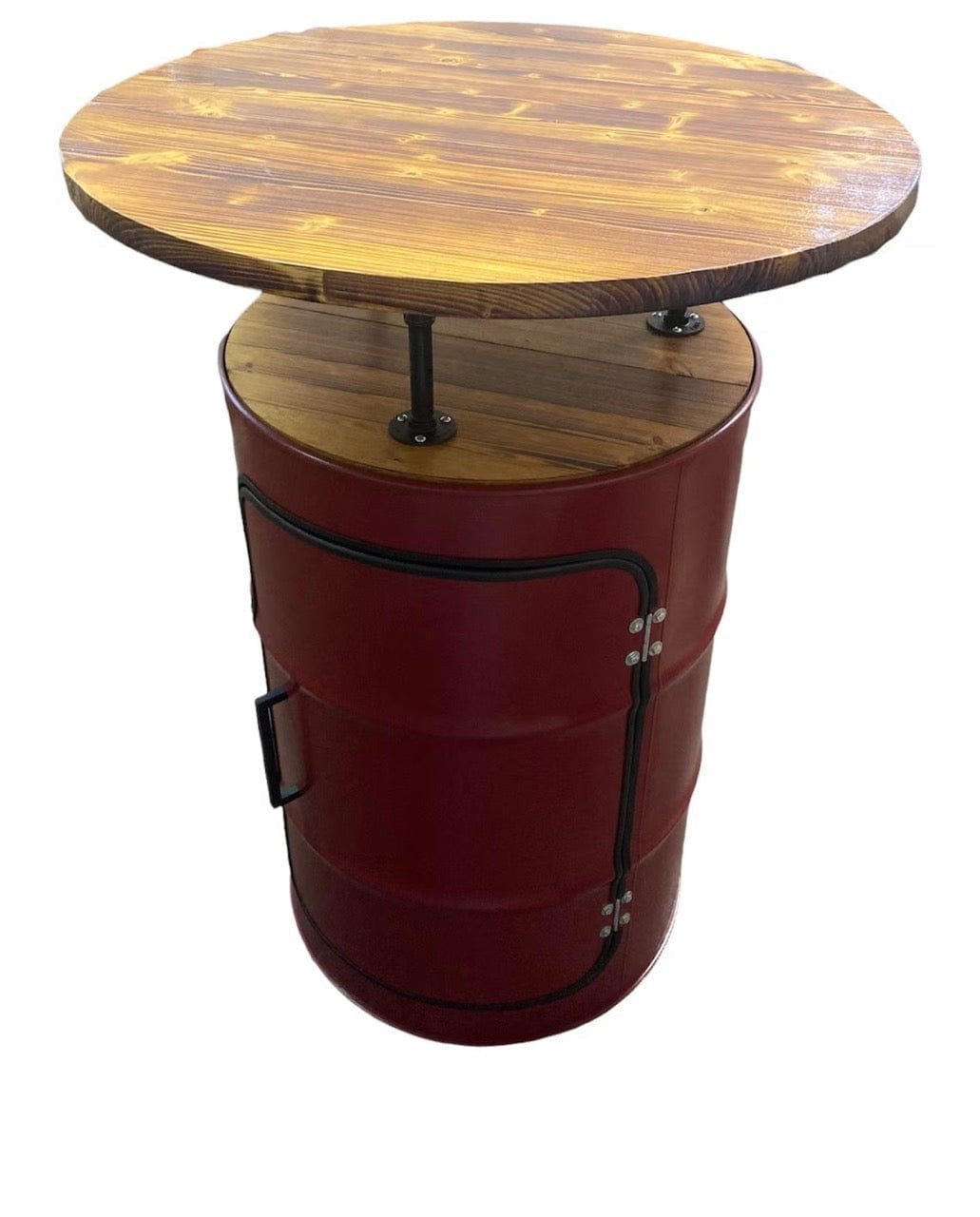 Tonneau en bois avec support