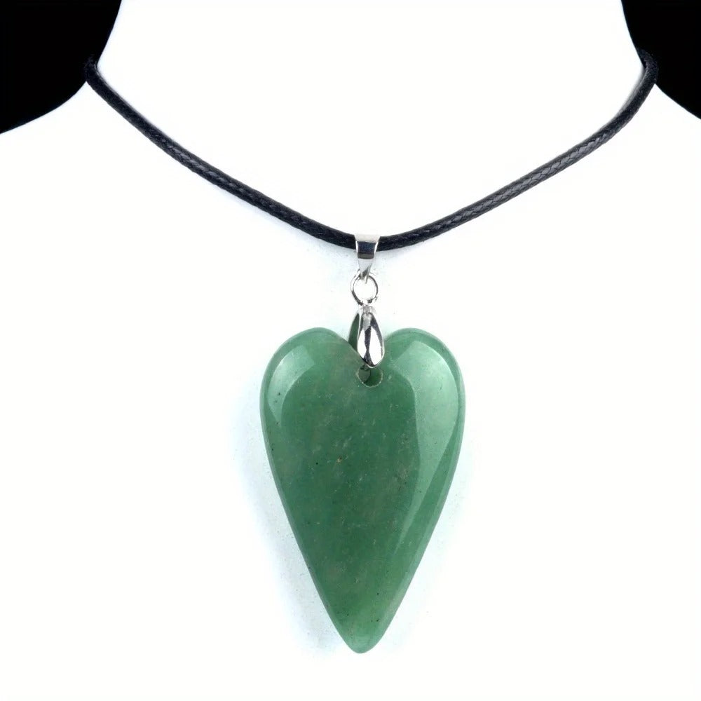 Pendentif coeur vert