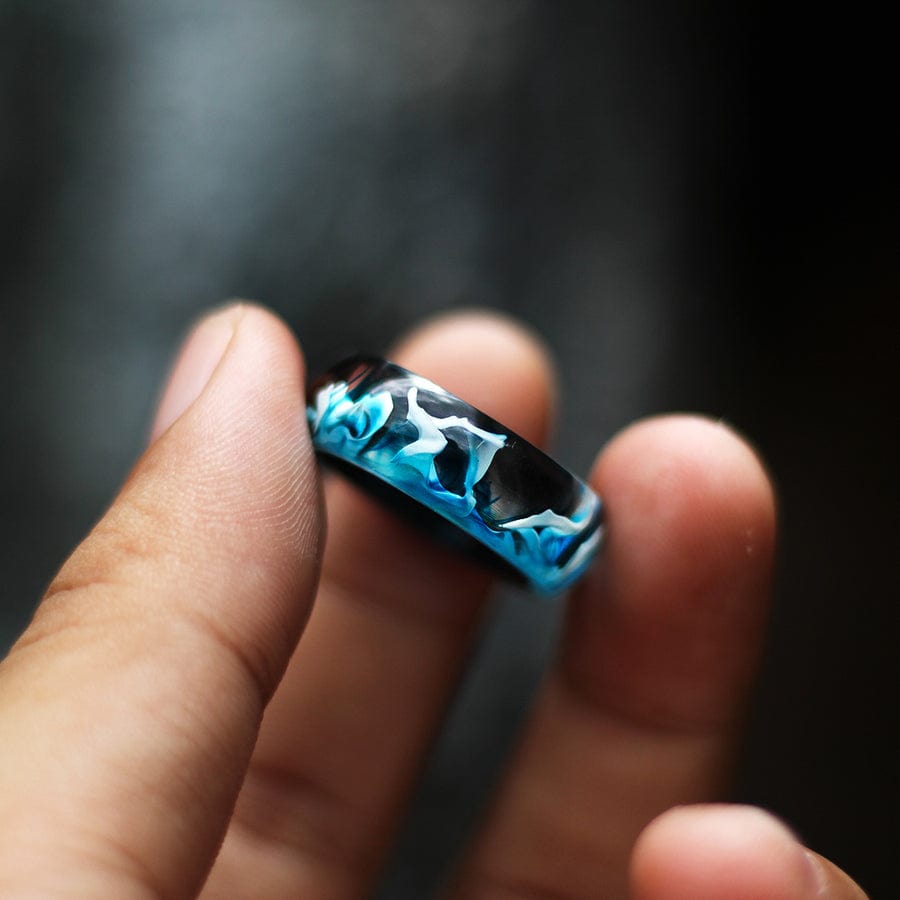 Anneau en résine / Neptune