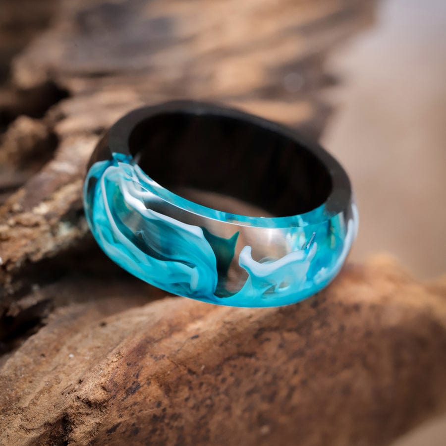 Anneau en résine / Neptune