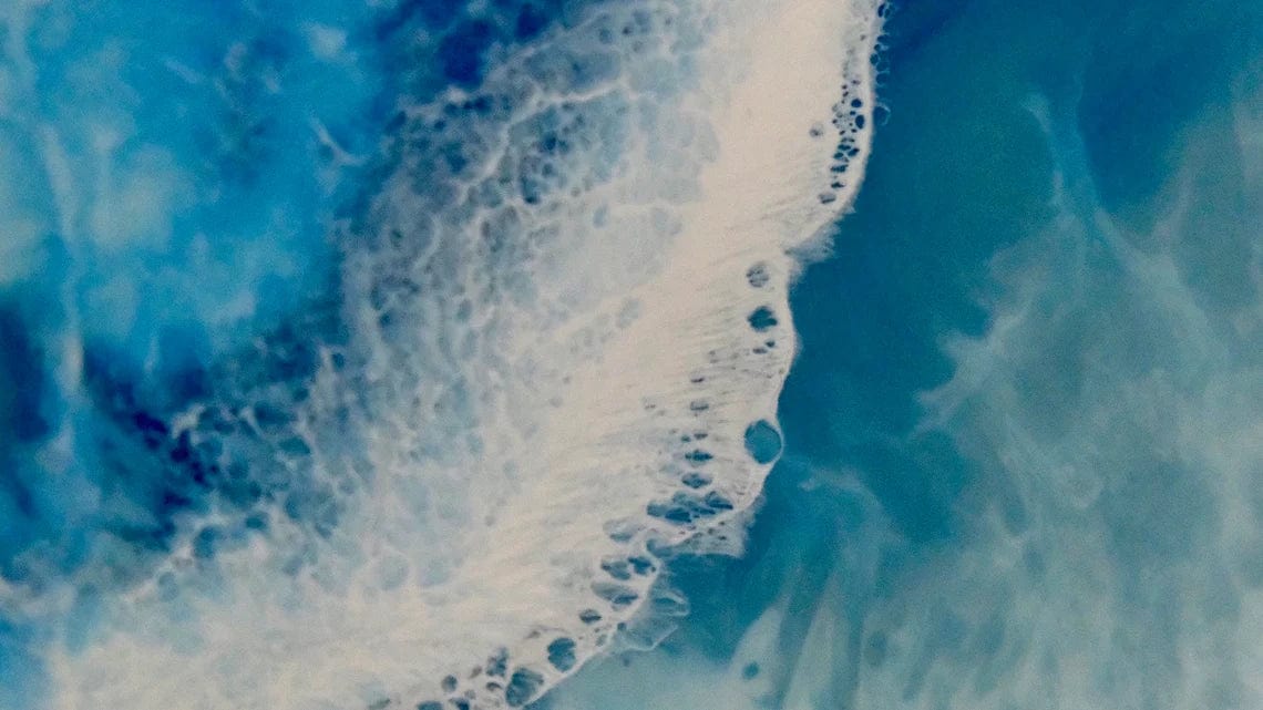 Art de la planche de surf en résine