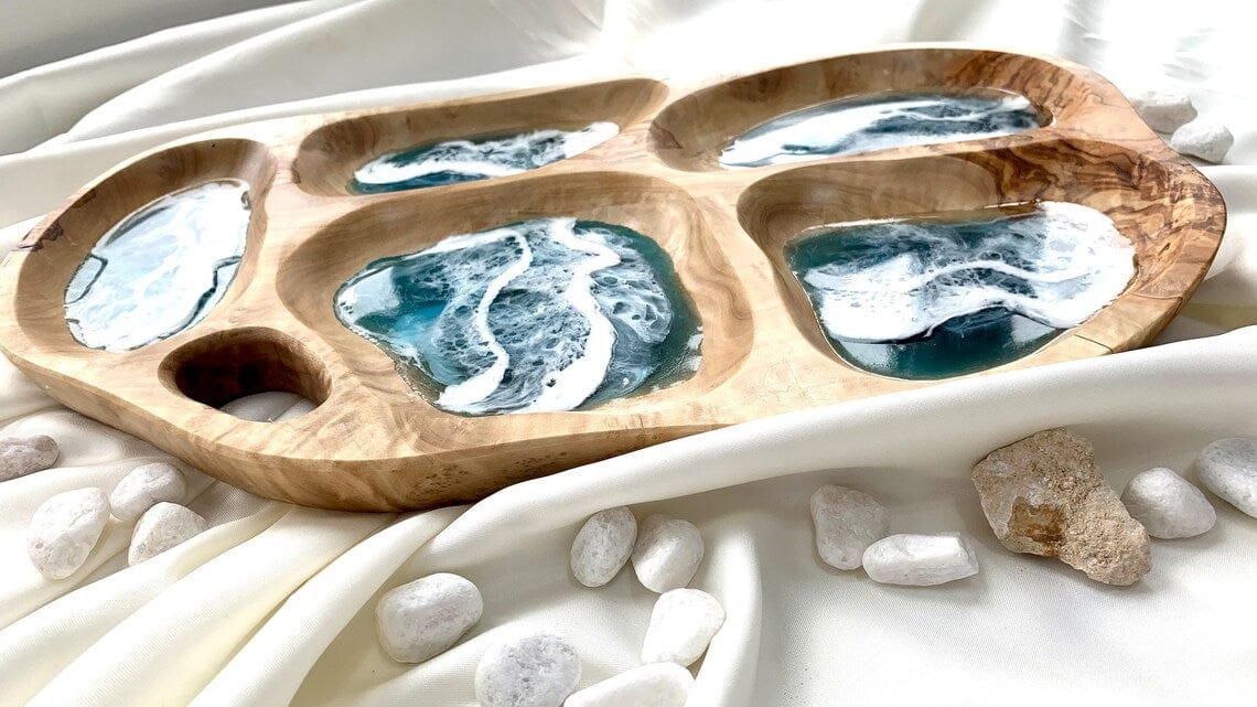 Assiette apéritive en bois