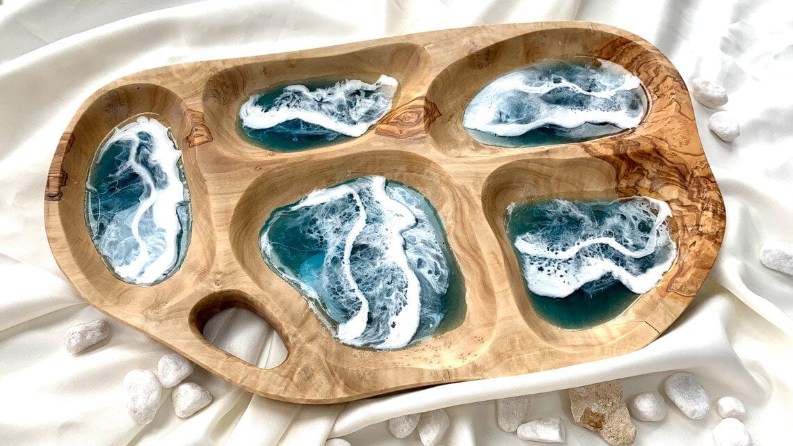 Assiette apéritive en bois