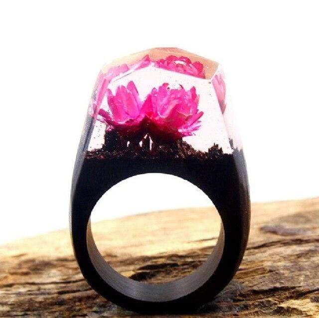 Bague nature fleur