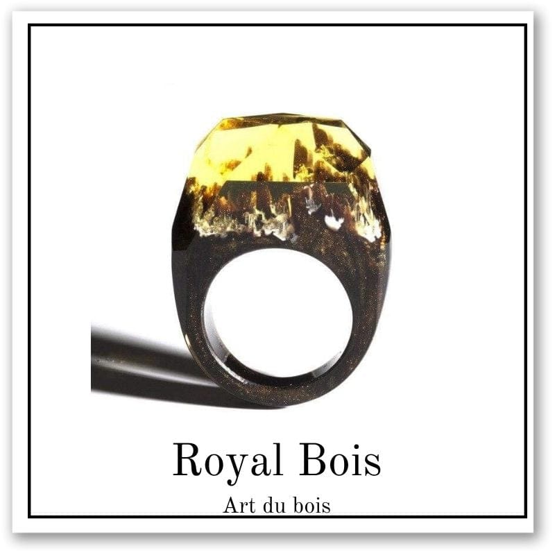 Bijoux d'époxy et bois jaune