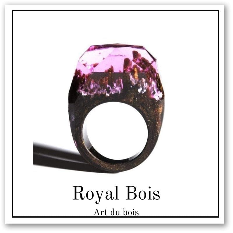 Bijoux d'époxy et bois rose