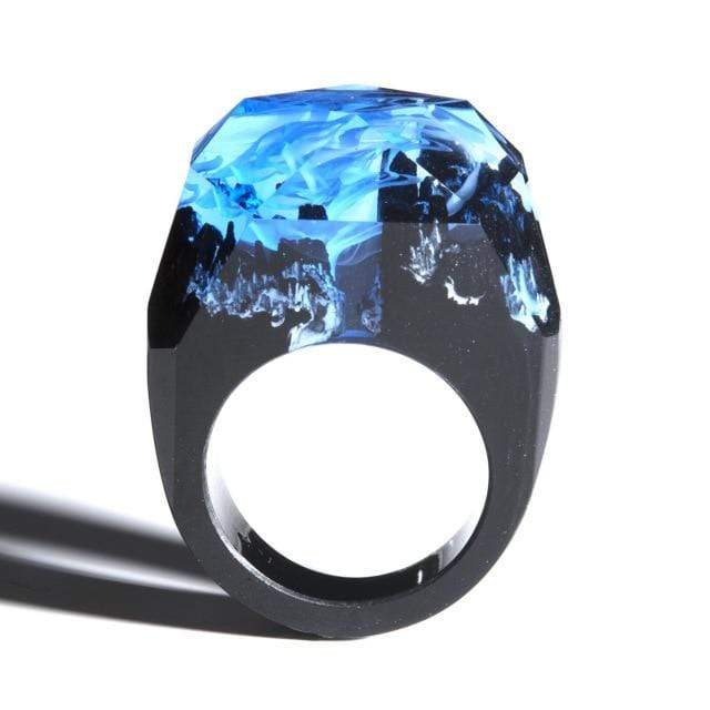 Bijoux d'époxy et bois rubis