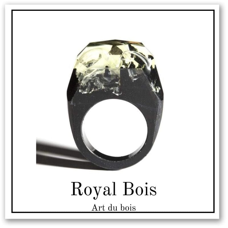 Bijoux d'époxy et bois topaze