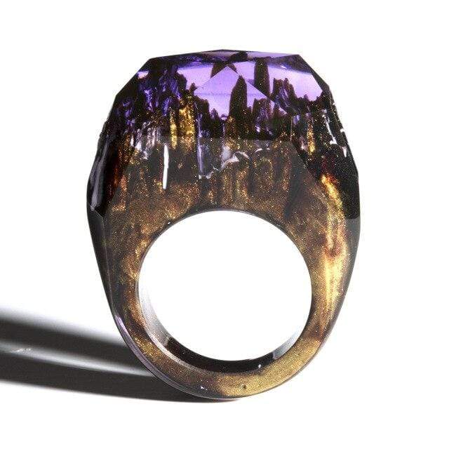 Bijoux d'époxy et bois violet