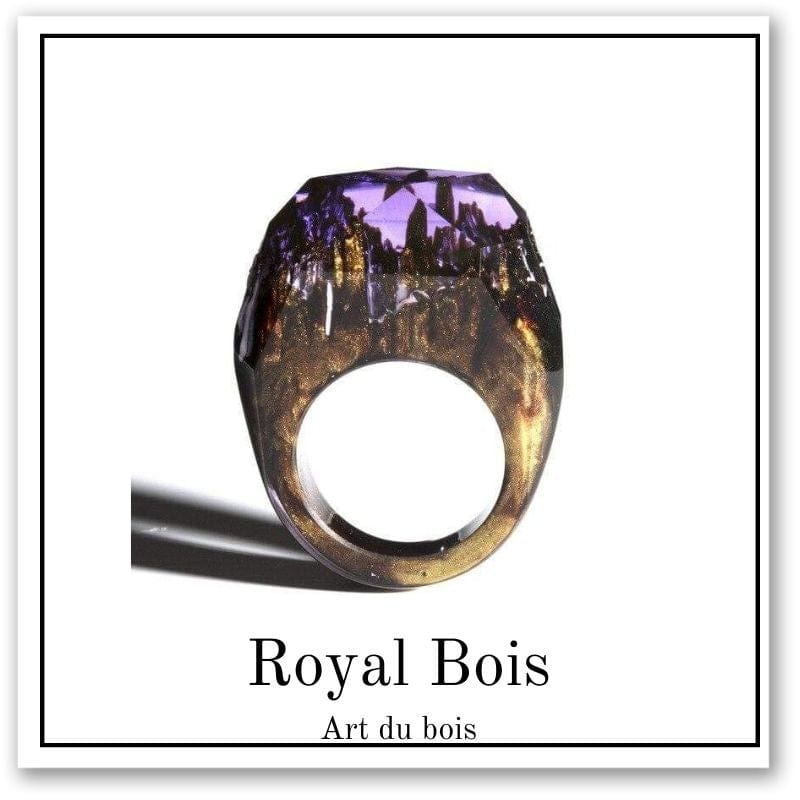 Bijoux d'époxy et bois violet