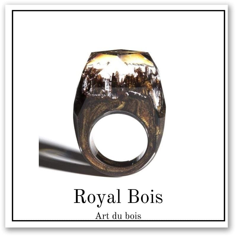 Bijoux d'époxy montagne brune