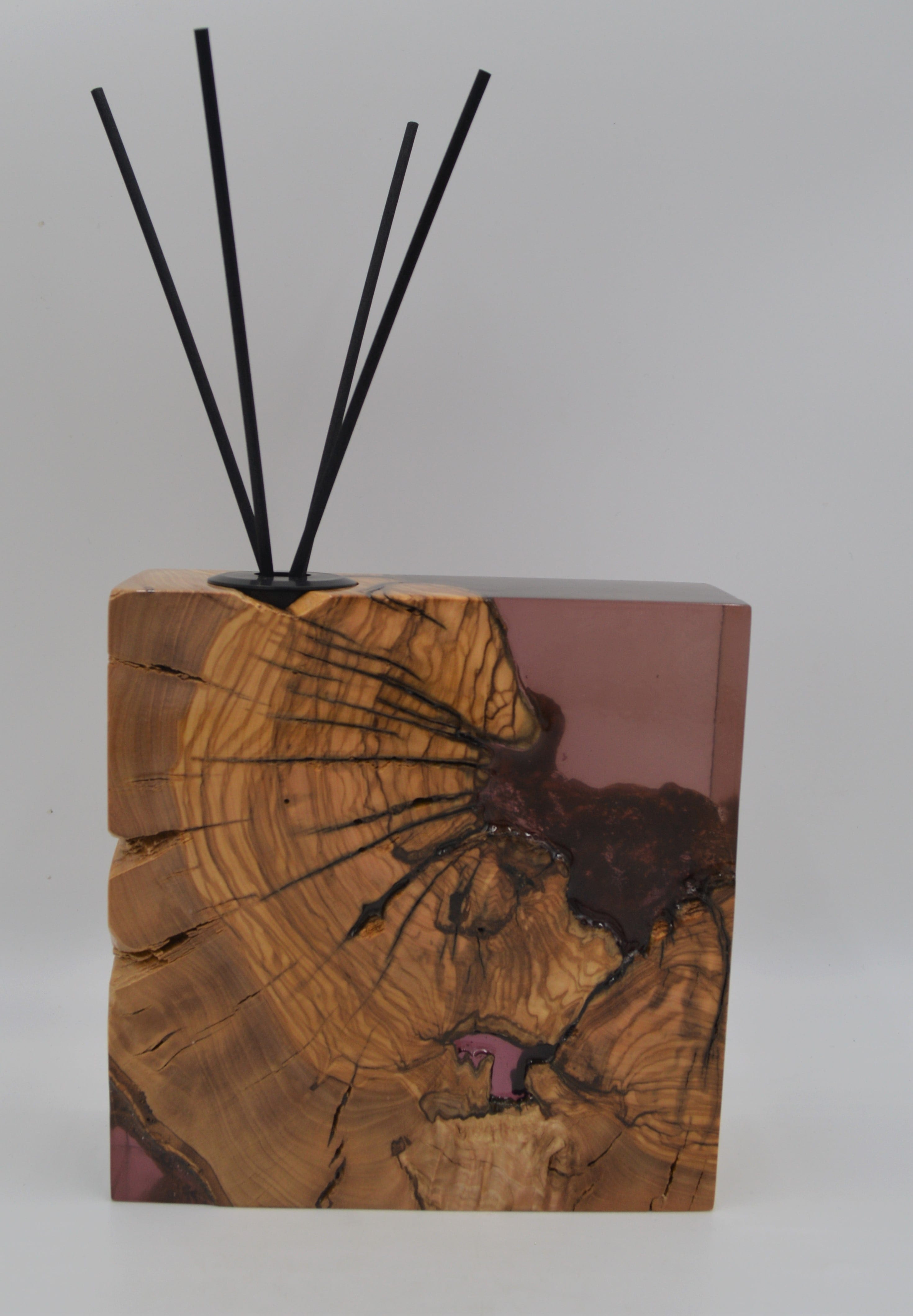 Diffuseur de parfum bois et résine artisanat