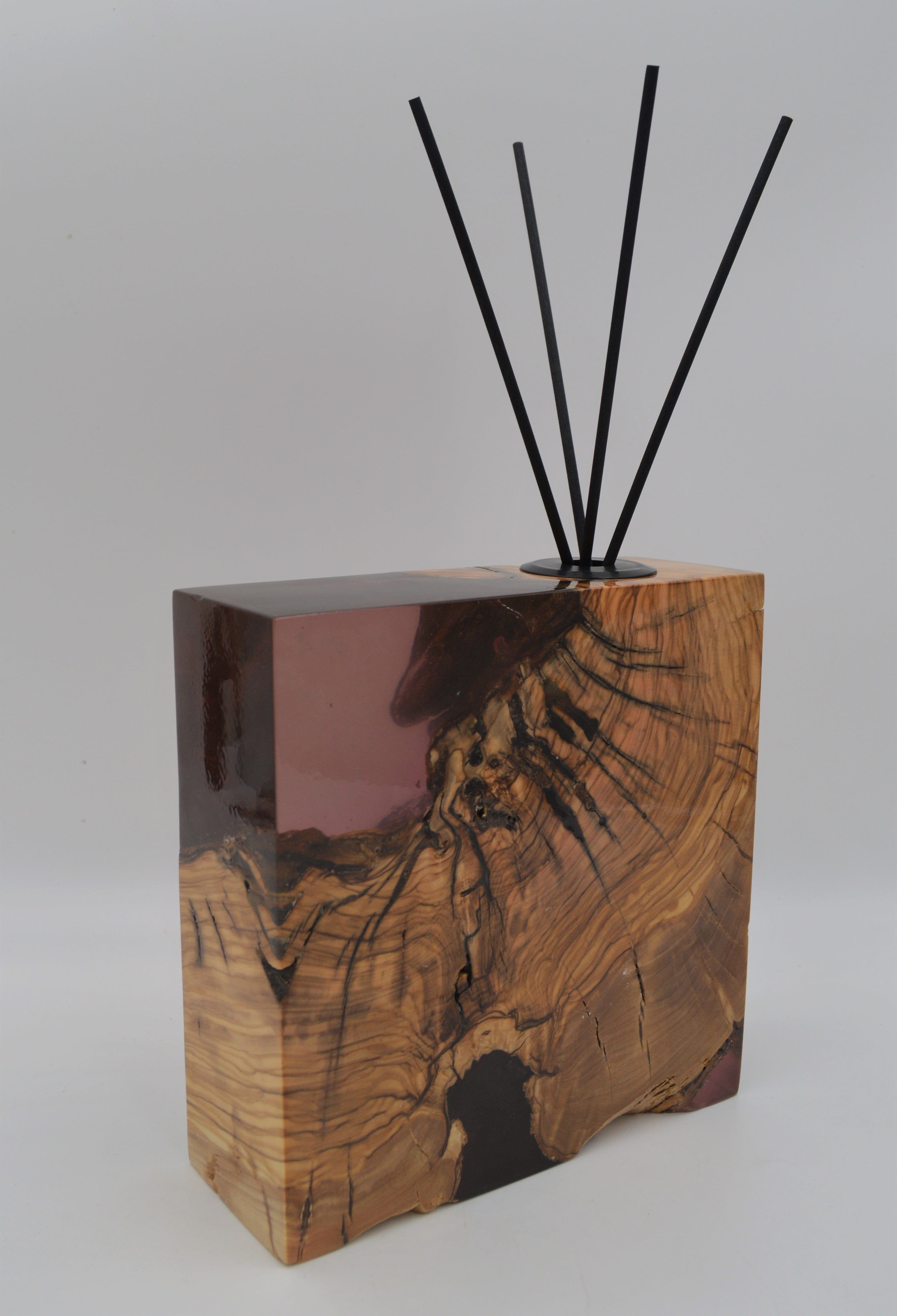 Diffuseur de parfum bois et résine artisanat