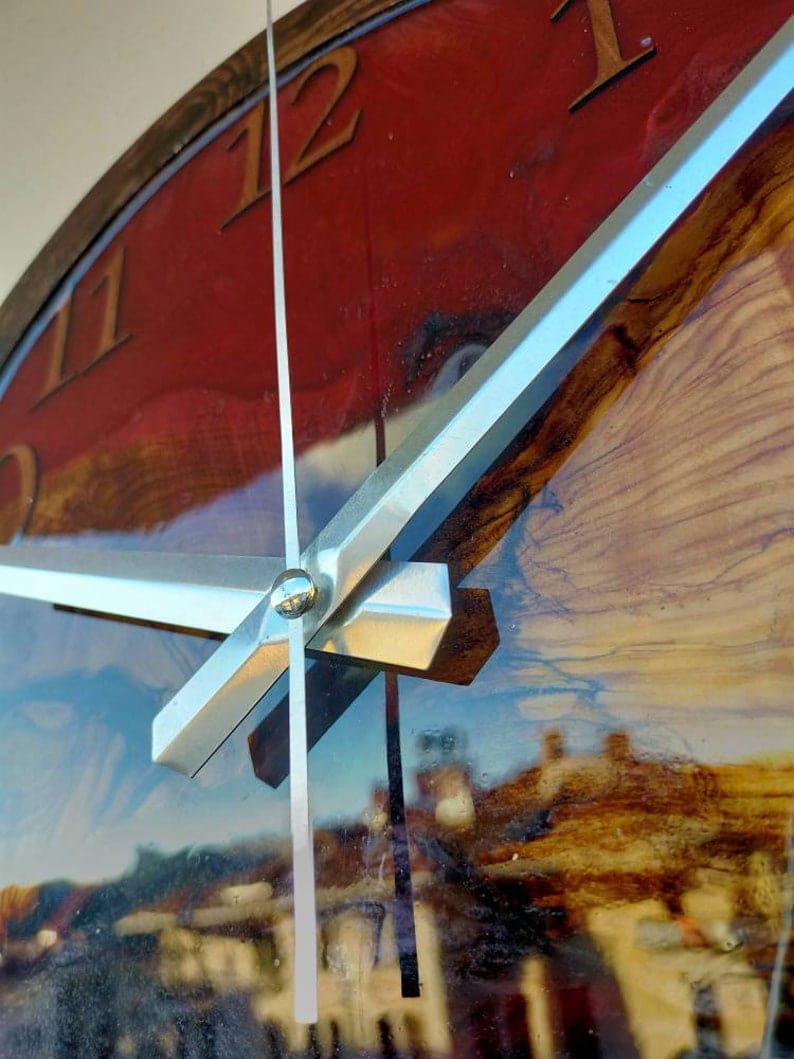 Horloge époxy pour mur