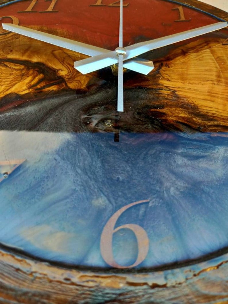 Horloge époxy pour mur