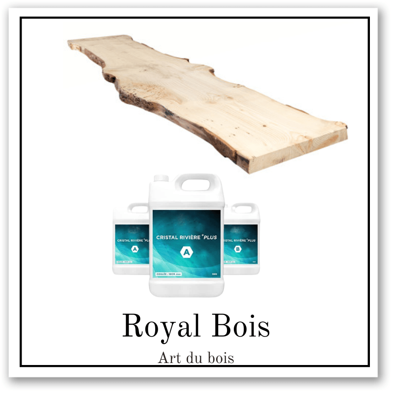 Kit de Table rivière (époxy + bois ) 180cm x 190cm