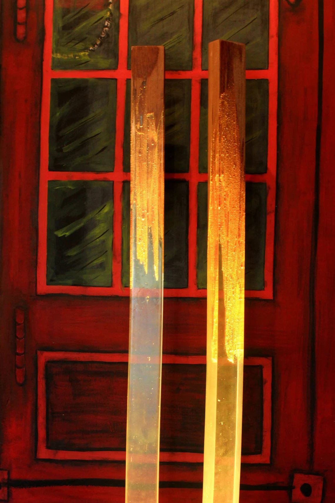 Lampadaire en acajou