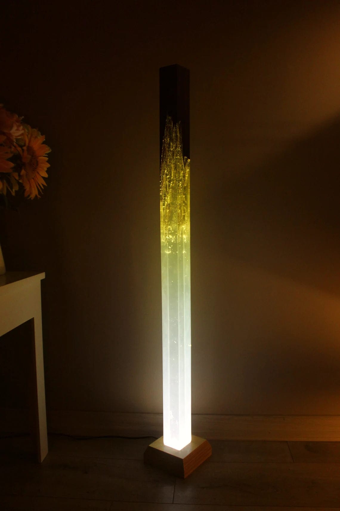 Lampadaire en acajou