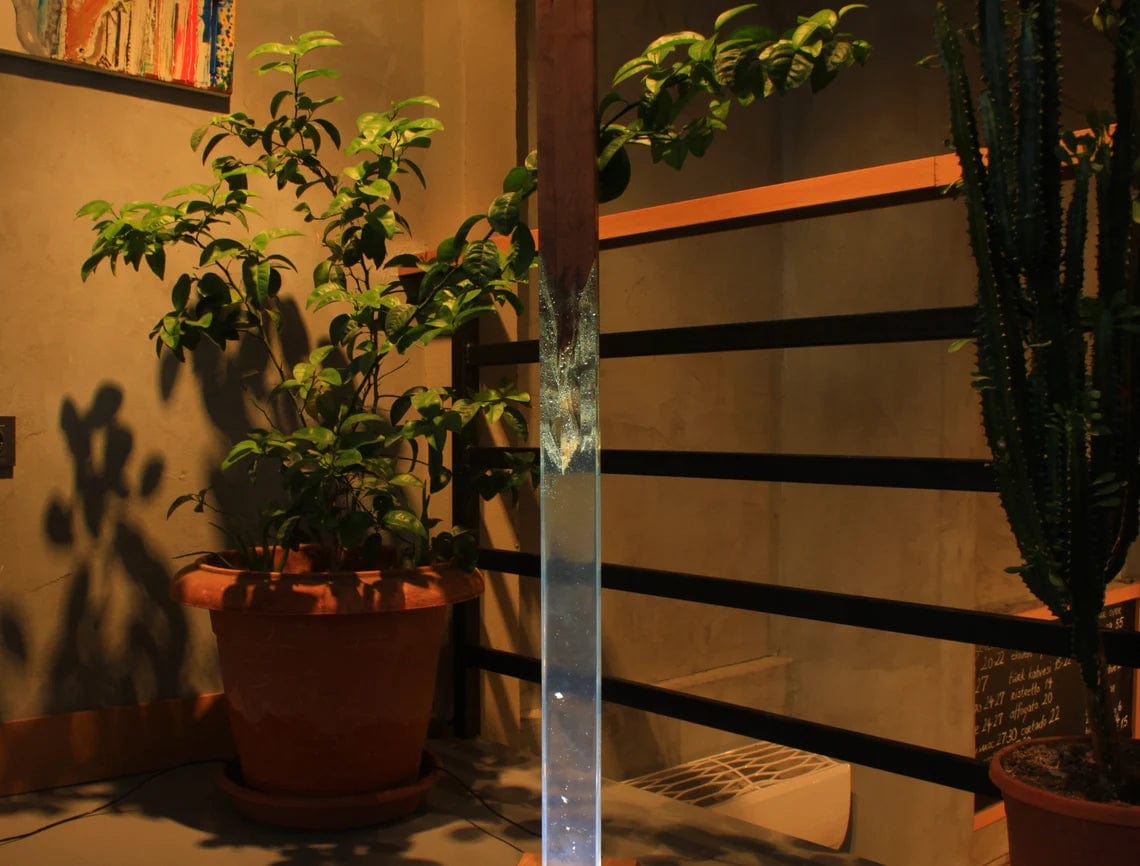 Lampadaire en acajou