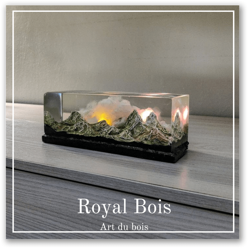 Montagne en résiné époxy