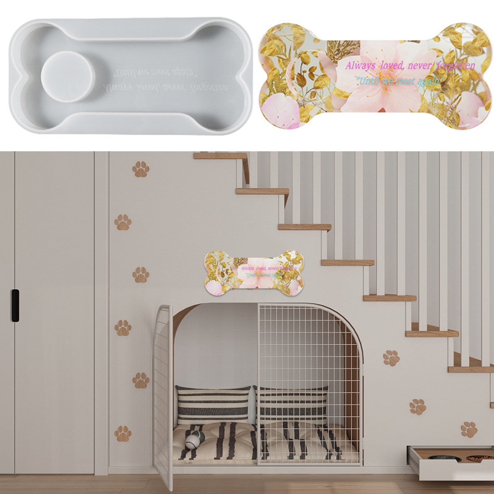 Moule époxy os de chien