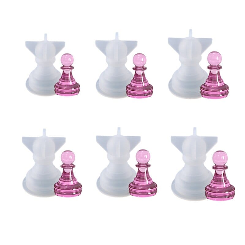 Moule résine époxy échiquier