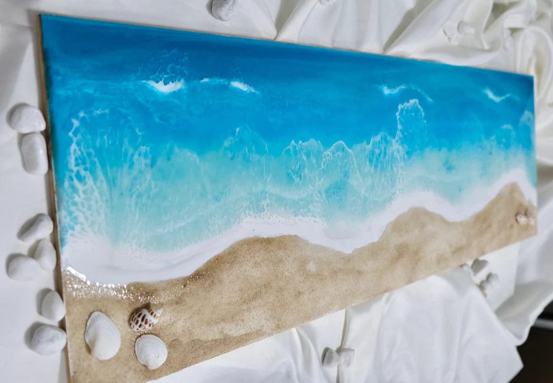 Peinture océan résine