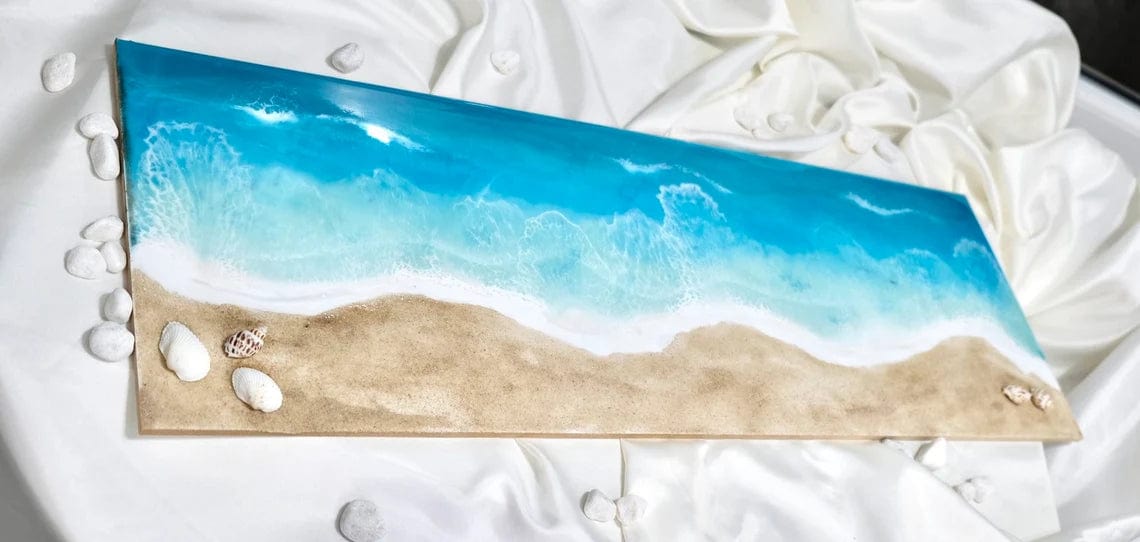 Peinture océan résine