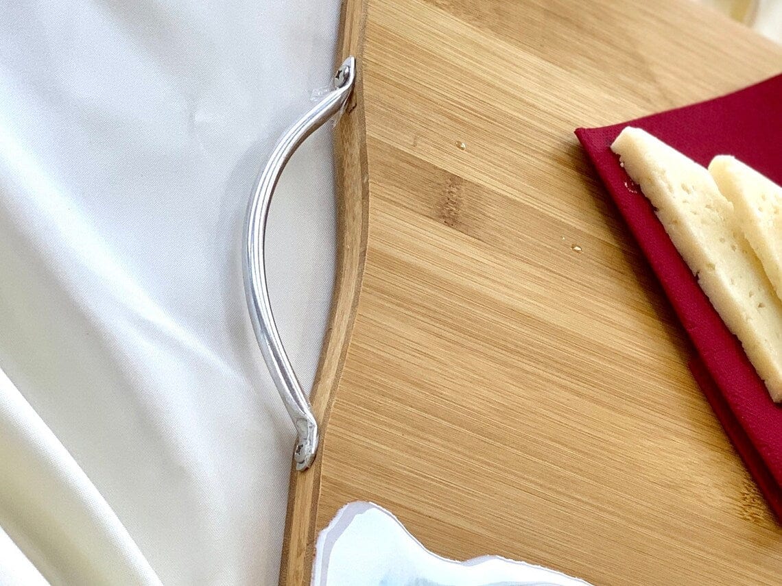 Planche à découper en résine de mer en bois