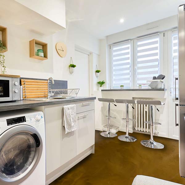 Résine époxy sol - Brun