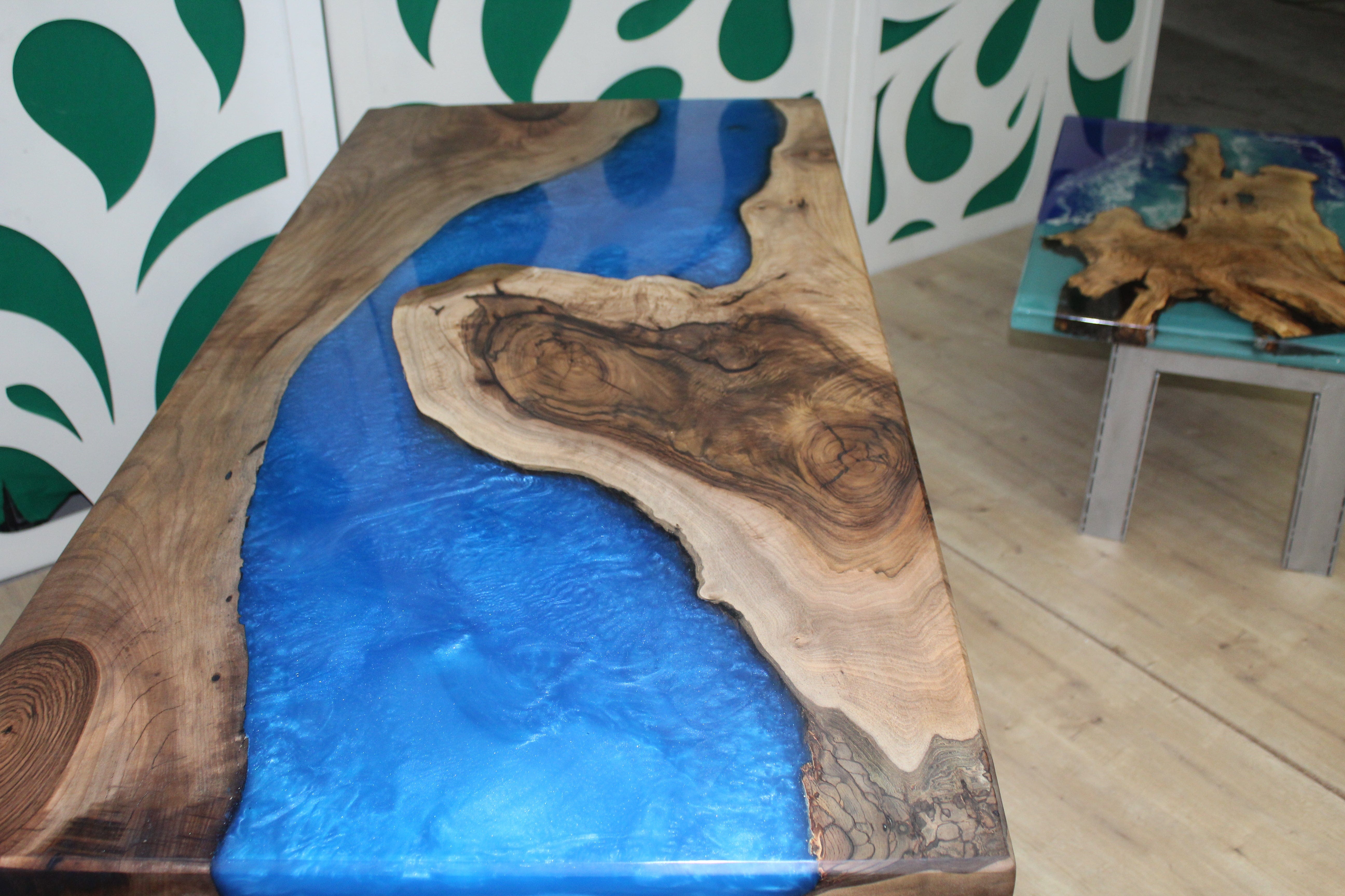 River table bois et résine époxy
