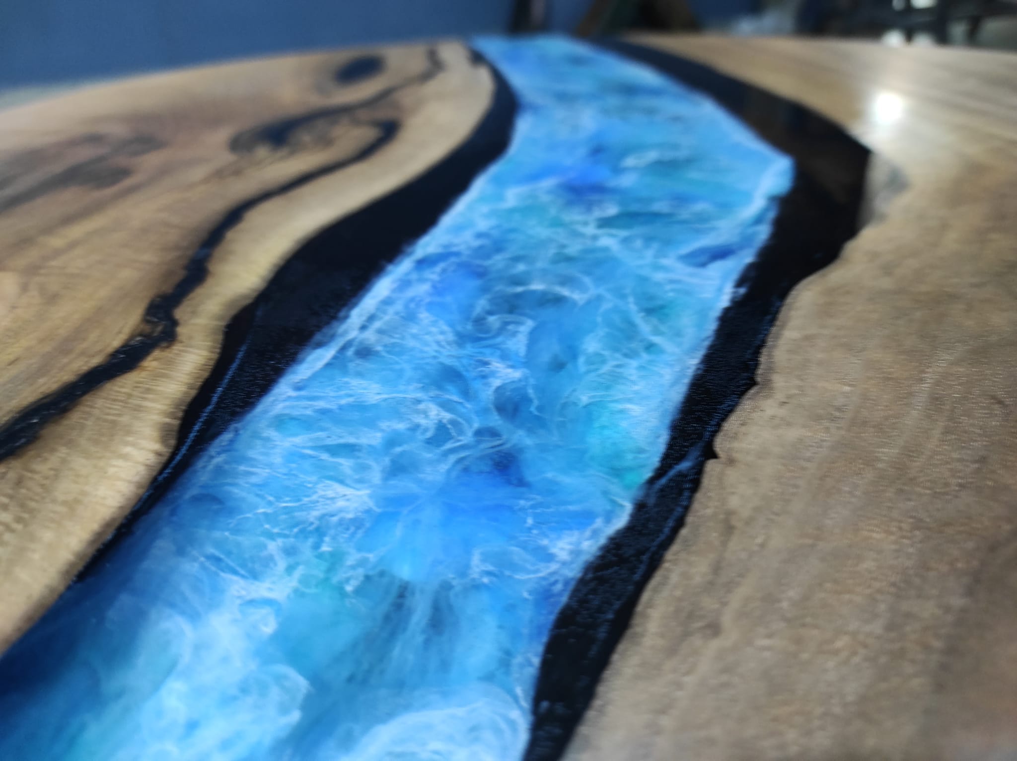 Table basse rivière chakra