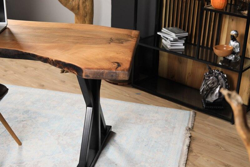 Table de bureau en résine d'époxy