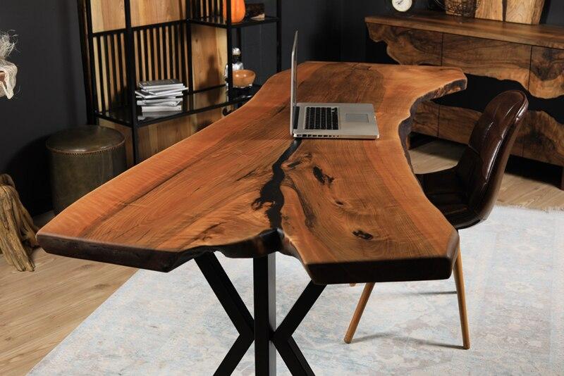 Table de bureau en résine d'époxy