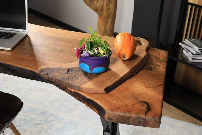 Table de bureau en résine d'époxy