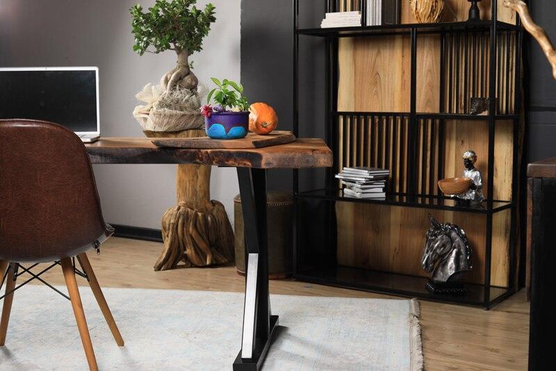 Table de bureau en résine d'époxy